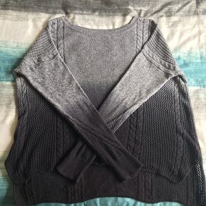 American Eagle Gray Dip Dyed Sweater